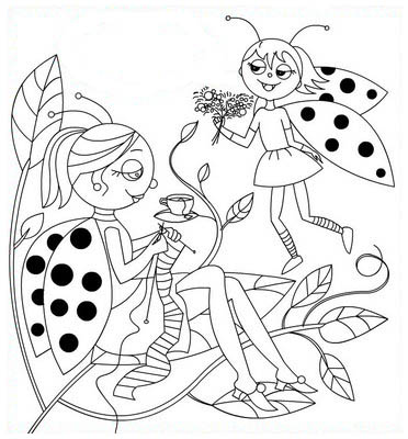 planse desene de colorat anotimp primavara